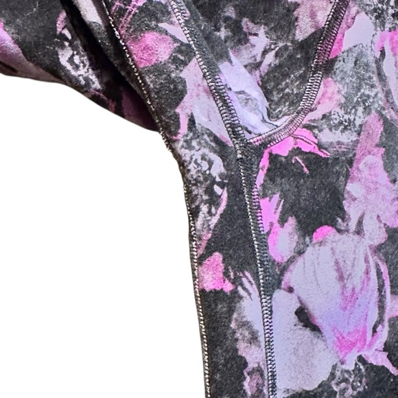 Lululemon Align Pant II 25" Leggings Womens 4 Floral Shift Multi Gray Running - Picture 5 of 8